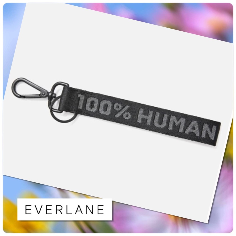 Everlane “100% HUMAN” Black keychain